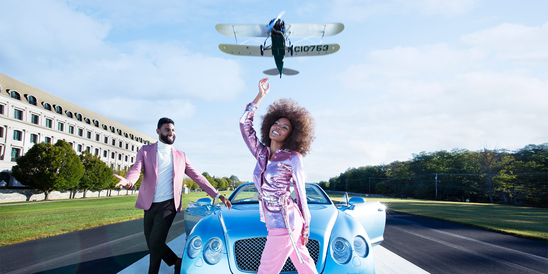 people playing on an airstrip