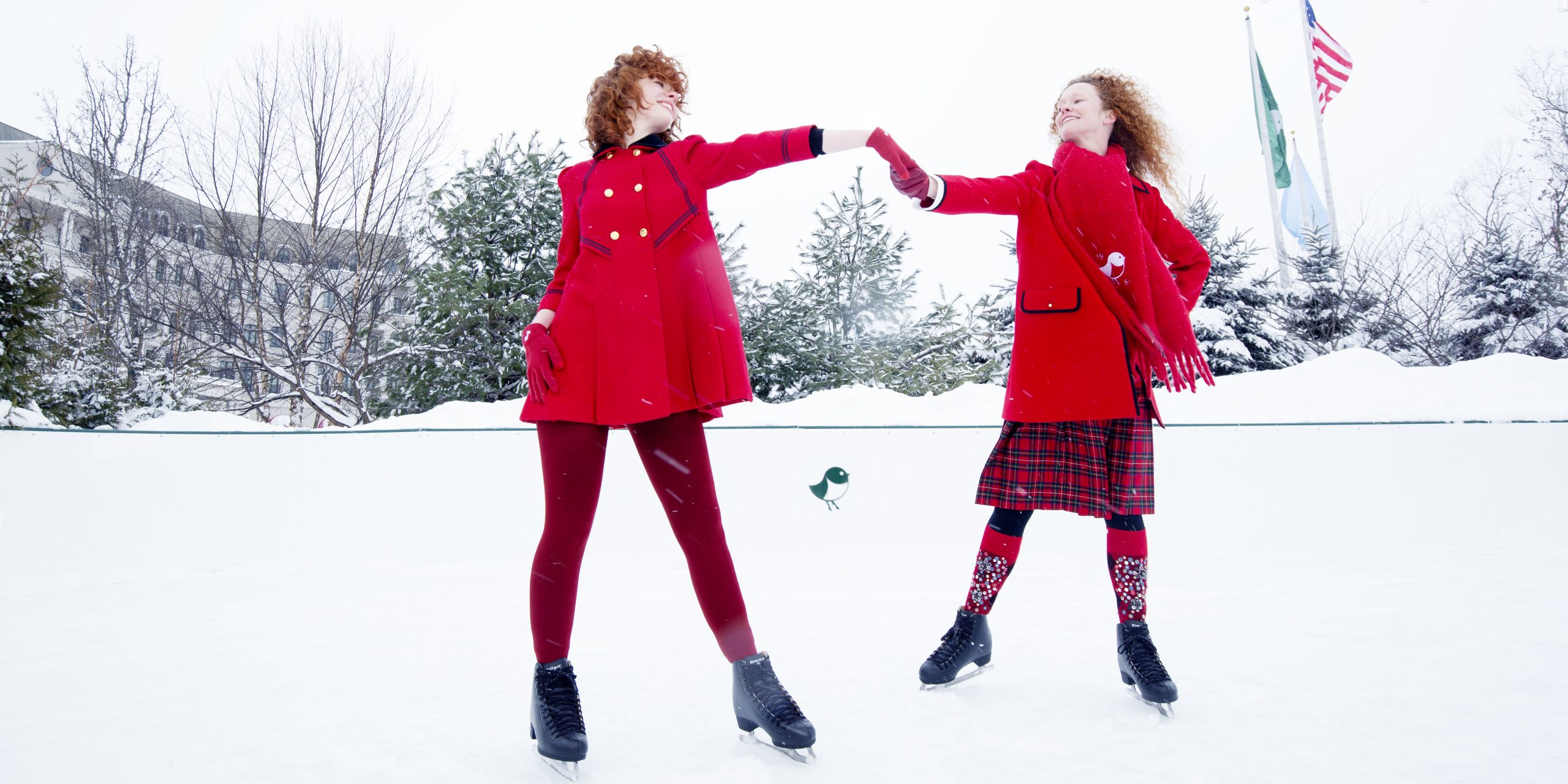 two people ice Skating