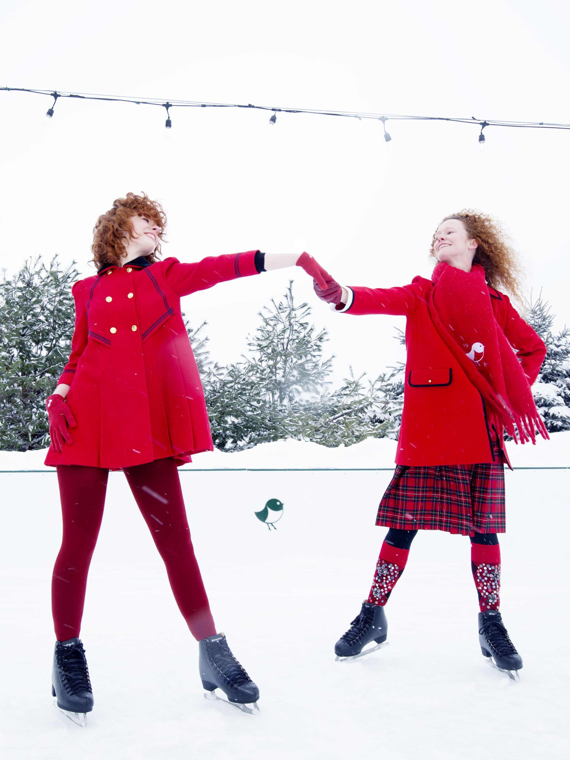 two people ice Skating