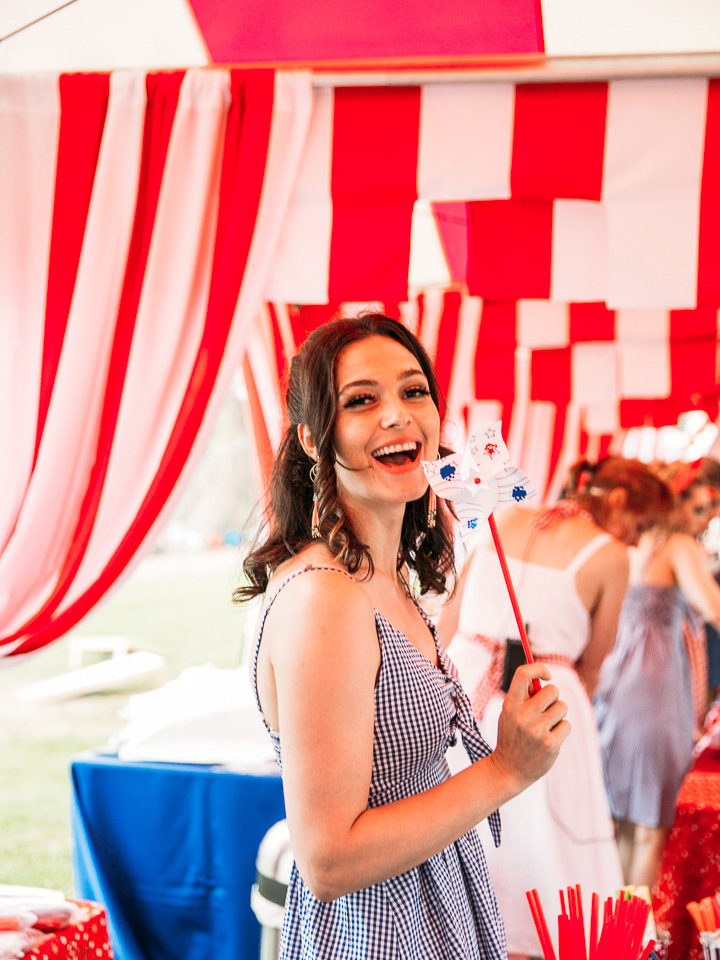 girl with a pinwheel
