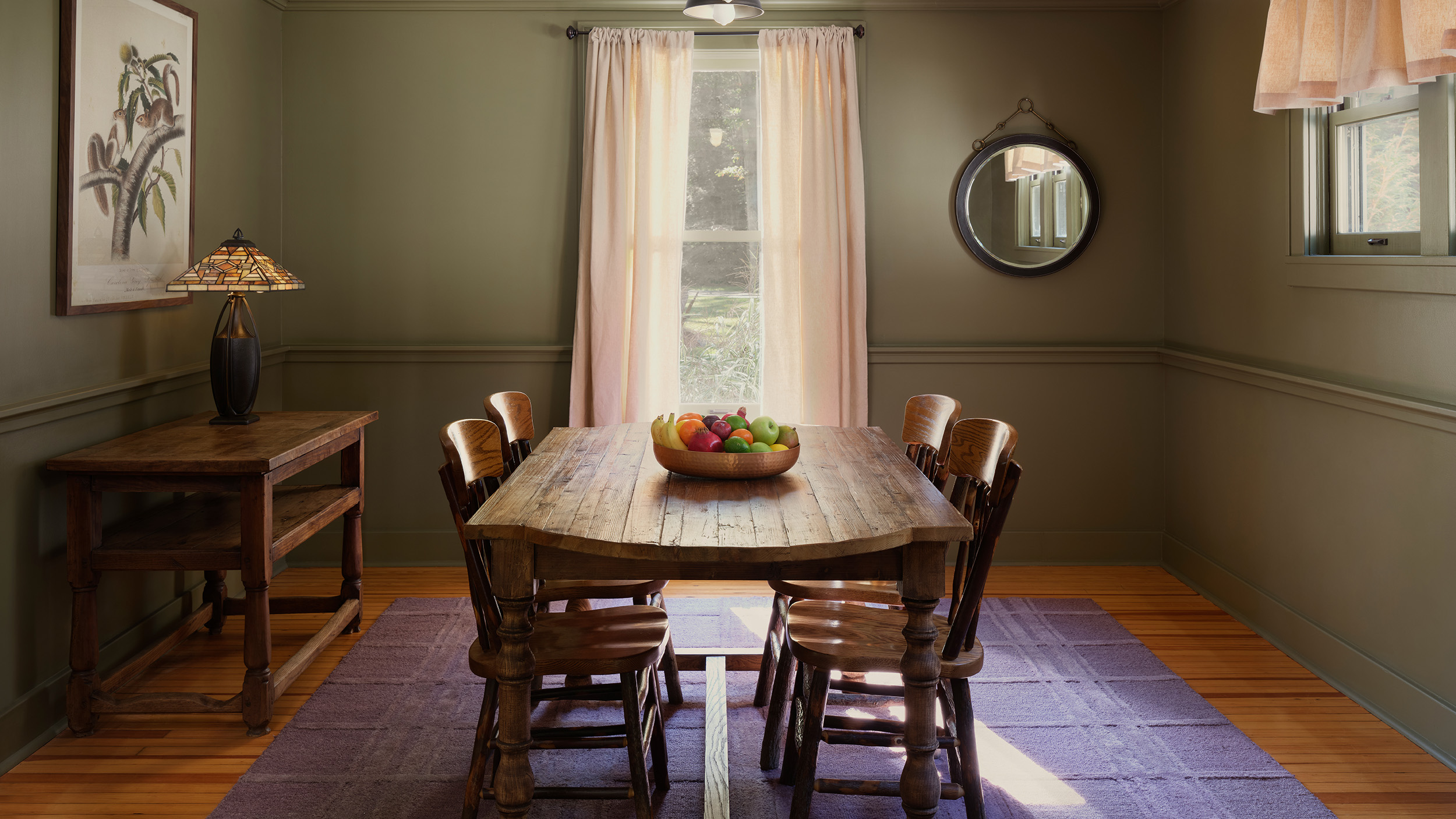 Table in kitchen at a cabin