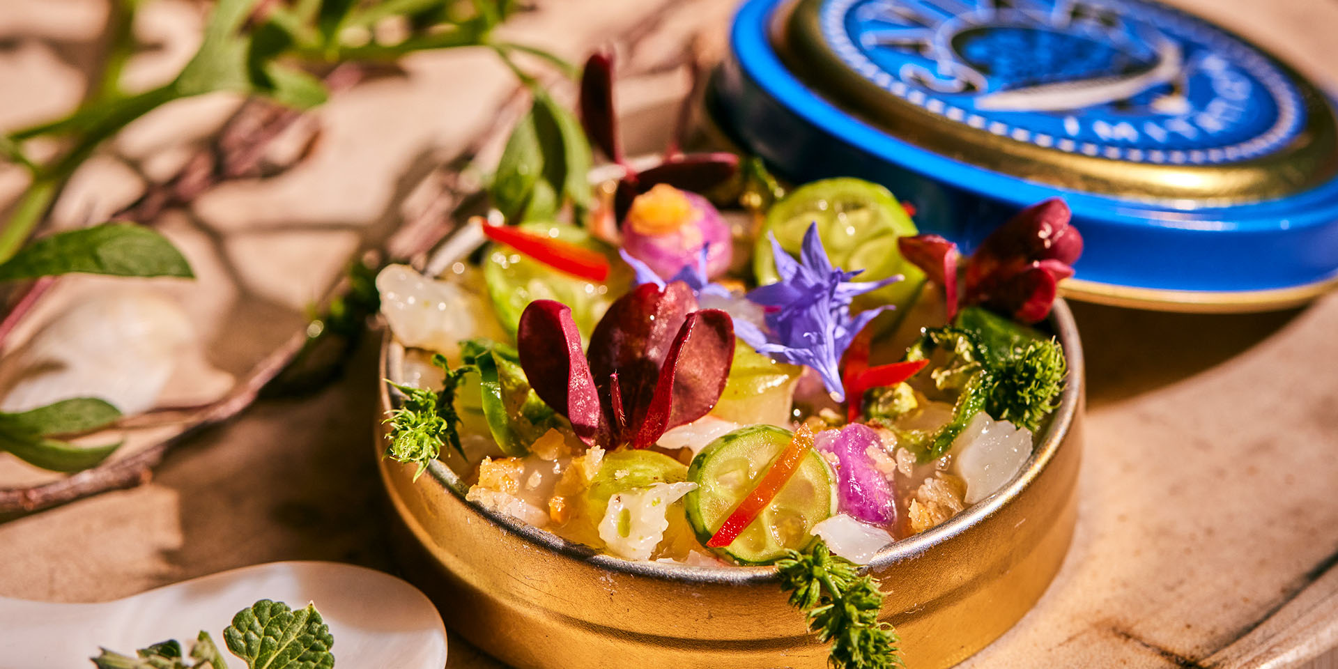 caviar on a cutting board